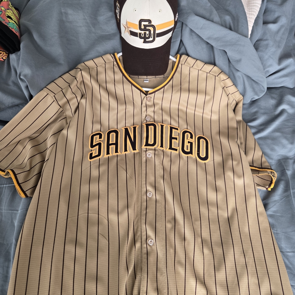 San Diego Baseball Jersey and Cap